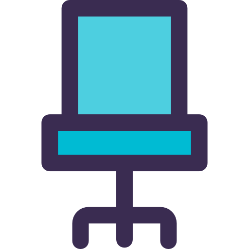 silla Kiranshastry Lineal Color Blue icono