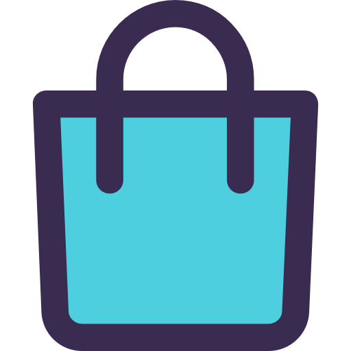 einkaufstasche Kiranshastry Lineal Color Blue icon