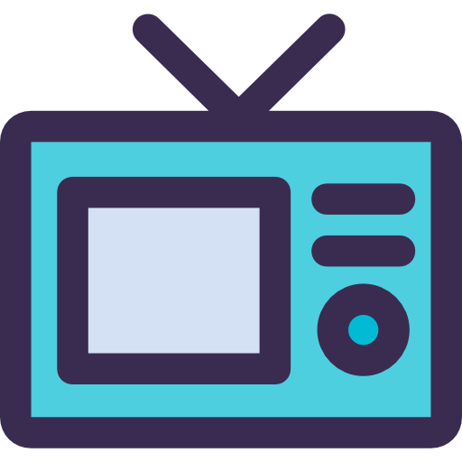 telewizja Kiranshastry Lineal Color Blue ikona