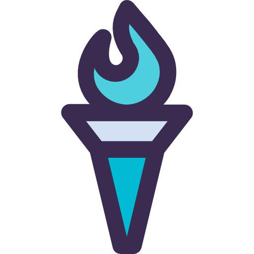 Torch Kiranshastry Lineal Color Blue icon