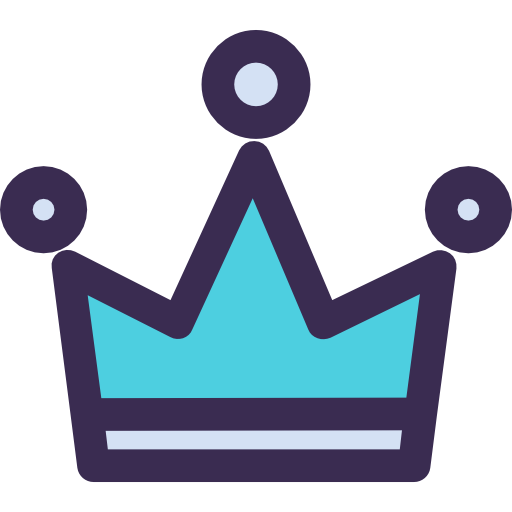 Корона Kiranshastry Lineal Color Blue иконка