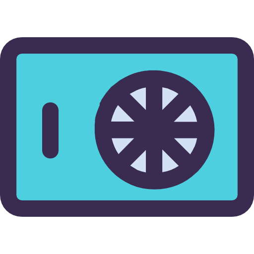 Safebox Kiranshastry Lineal Color Blue icon