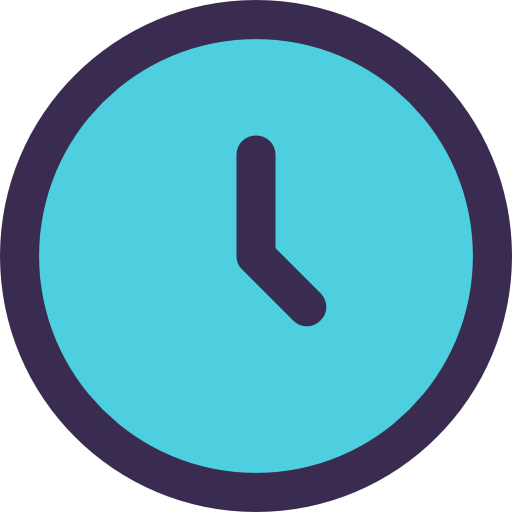 reloj de pared Kiranshastry Lineal Color Blue icono