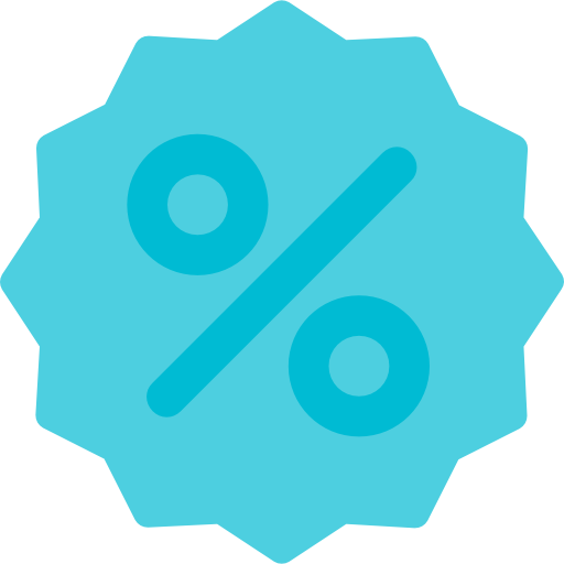 Percentage Kiranshastry Flat icon