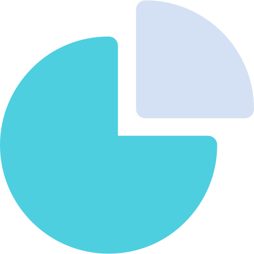 円グラフ Kiranshastry Flat icon