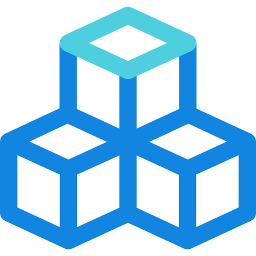 cubo Kiranshastry Lineal Blue icono