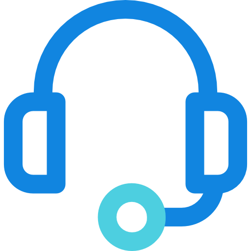 headset Kiranshastry Lineal Blue icon