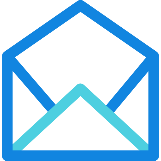 e-mail Kiranshastry Lineal Blue ikona