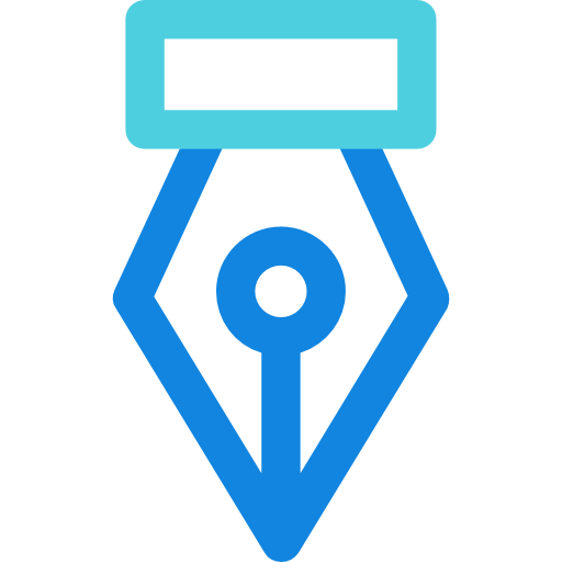 bolígrafo Kiranshastry Lineal Blue icono
