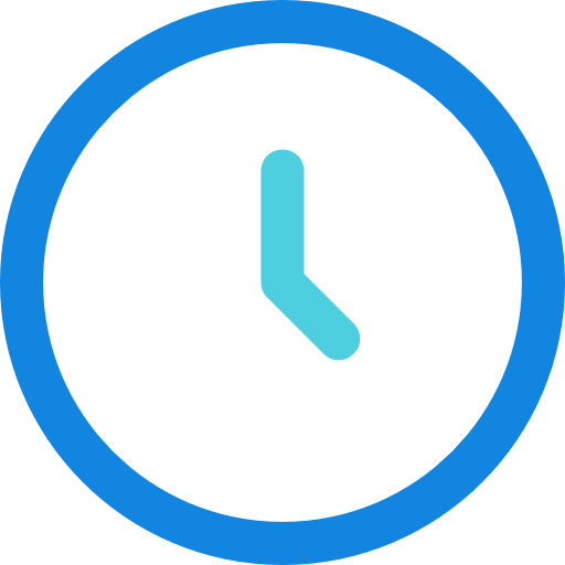 reloj de pared Kiranshastry Lineal Blue icono
