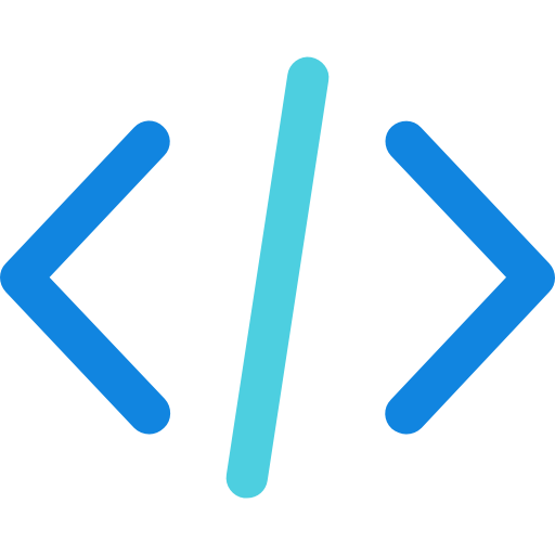Coding Kiranshastry Lineal Blue icon