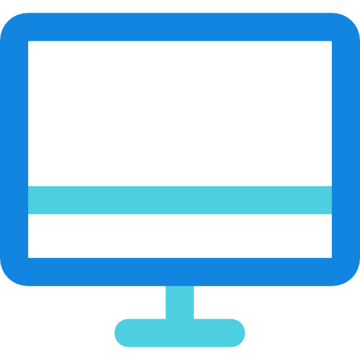 monitor Kiranshastry Lineal Blue icoon