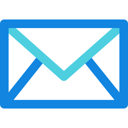 o email Kiranshastry Lineal Blue Ícone