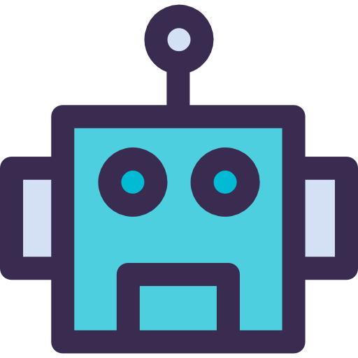 로봇 Kiranshastry Lineal Color Blue icon