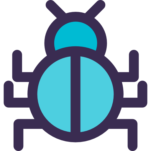 Bug Kiranshastry Lineal Color Blue icon