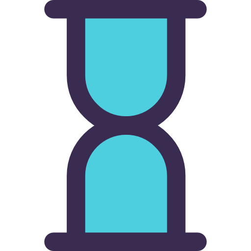 Hourglass Kiranshastry Lineal Color Blue icon
