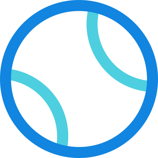 béisbol Kiranshastry Lineal Blue icono