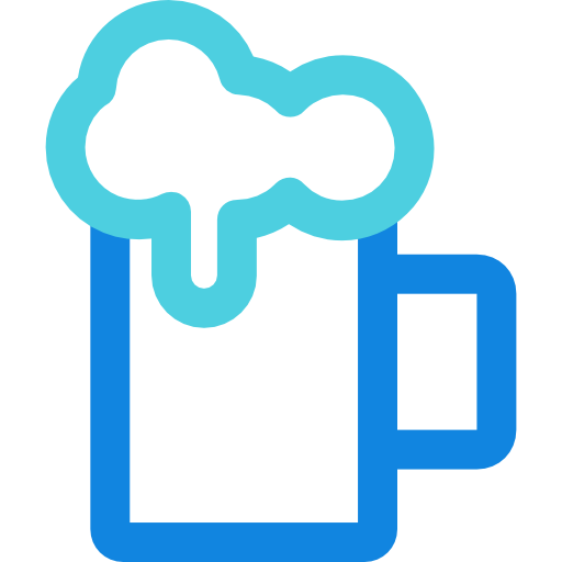 jarro de cerveza Kiranshastry Lineal Blue icono