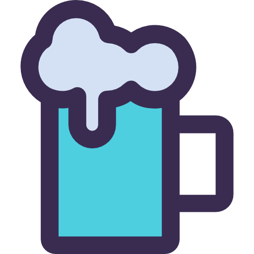 Beer mug Kiranshastry Lineal Color Blue icon