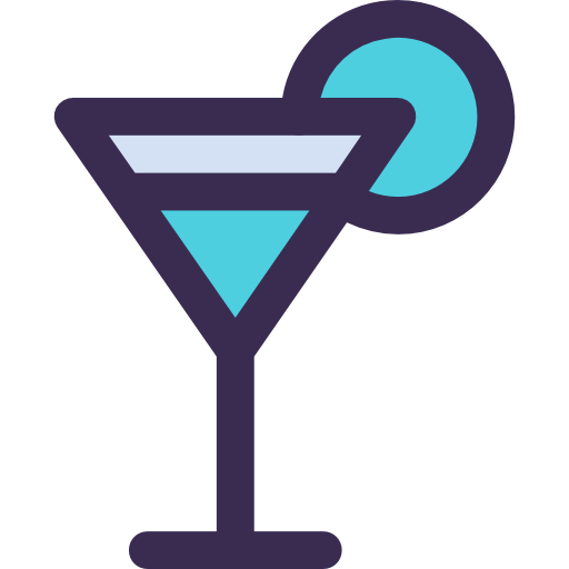 Cocktail Kiranshastry Lineal Color Blue icon