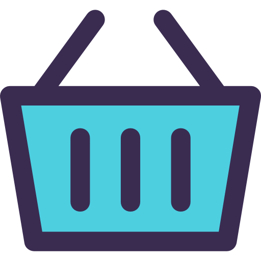 Shopping basket Kiranshastry Lineal Color Blue icon