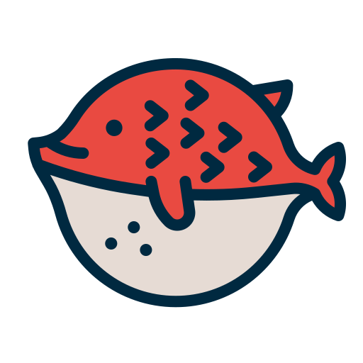 Puffer fish Generic Outline Color icon