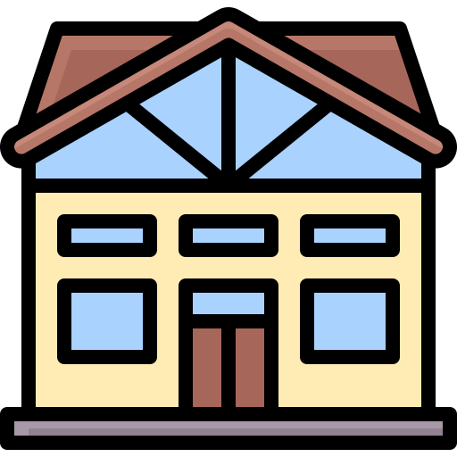 Wooden house Generic Outline Color icon