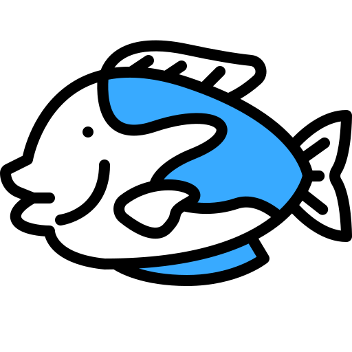 Голубая рыба Generic Fill & Lineal иконка