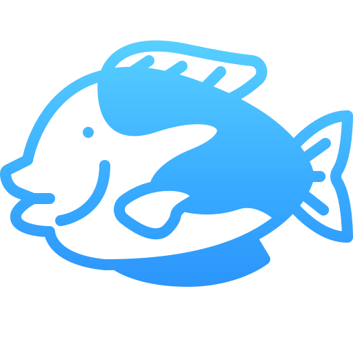 ryba niebieska tang Generic Flat Gradient ikona