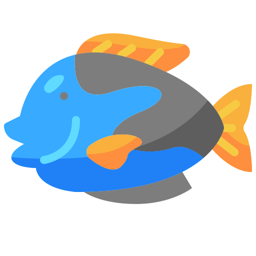 peixe de espiga azul Generic Flat Ícone