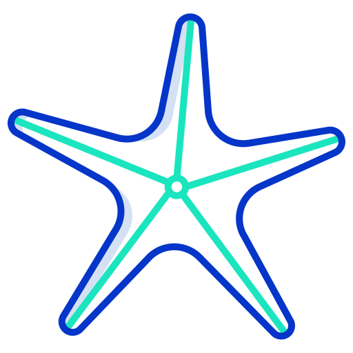 морская звезда Icongeek26 Outline Colour иконка