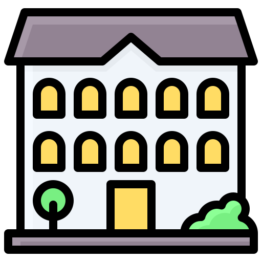 Apartment Generic Outline Color icon