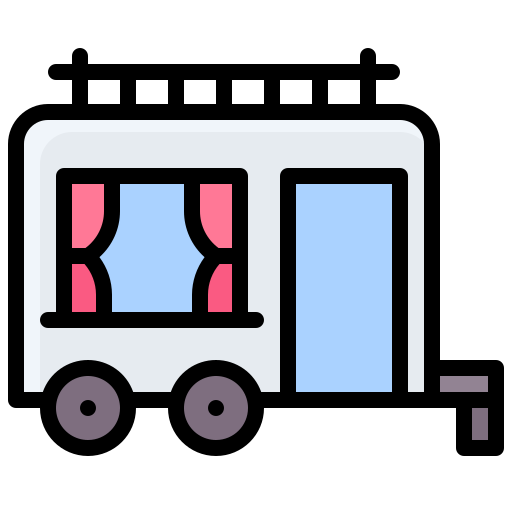 autocaravana Generic Outline Color icono