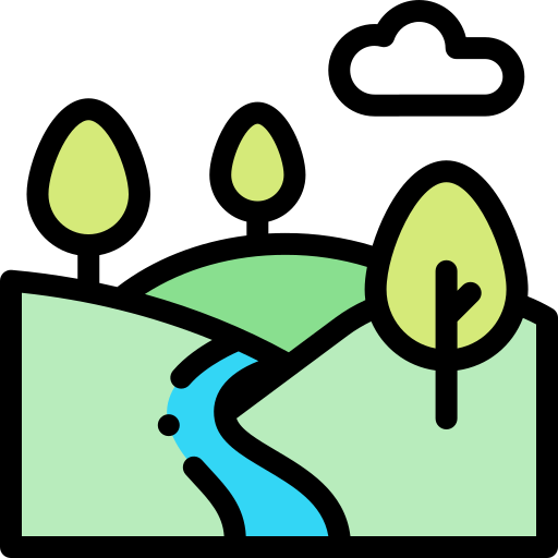 Valley Detailed Rounded Lineal color icon