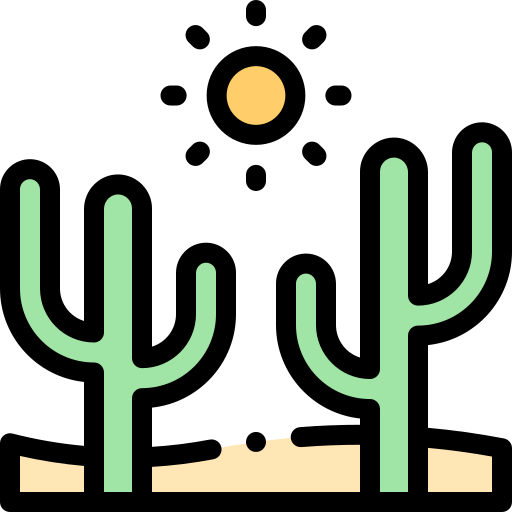 Desert Detailed Rounded Lineal color icon