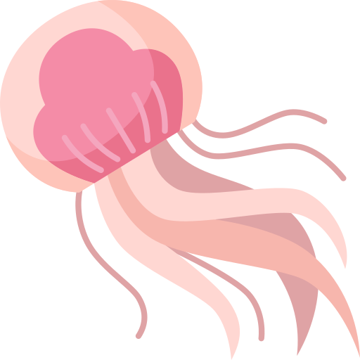 Jellyfish Amethys Design Flat icon