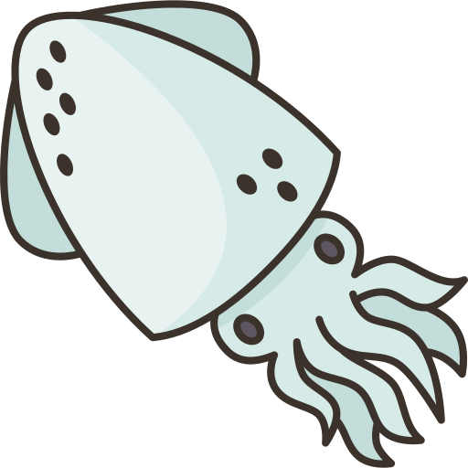 calamar Amethys Design Lineal Color icono