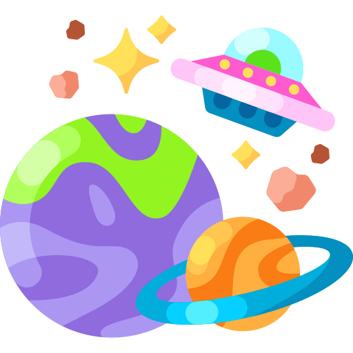 außerirdischer Special Shine Flat icon