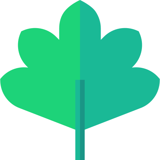 Tropical leaves Basic Straight Flat icon