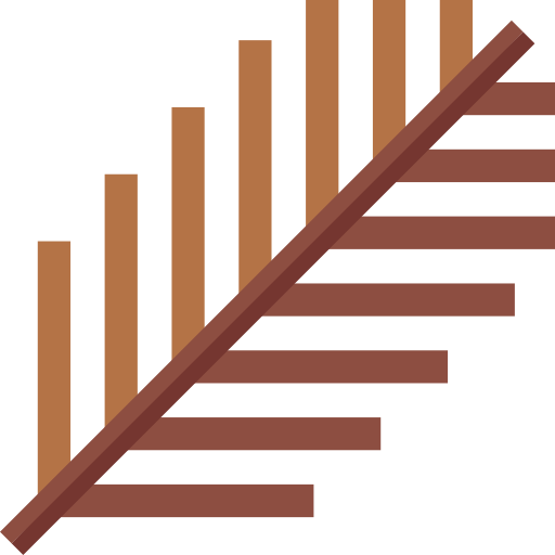 tropikalne liście Basic Straight Flat ikona