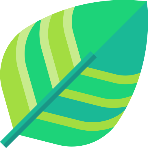 Тропические листья Basic Straight Flat иконка