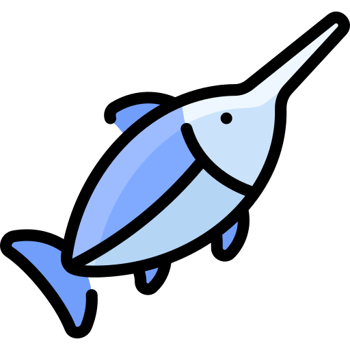 рыба-меч Vitaliy Gorbachev Lineal Color иконка