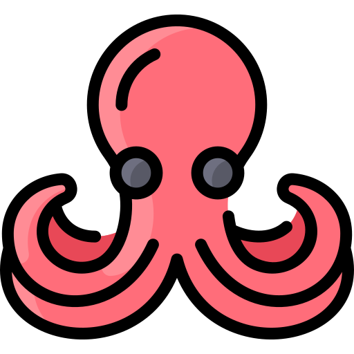 octopus Vitaliy Gorbachev Lineal Color icoon