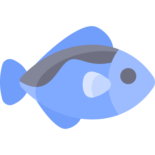 Голубая рыба Vitaliy Gorbachev Flat иконка