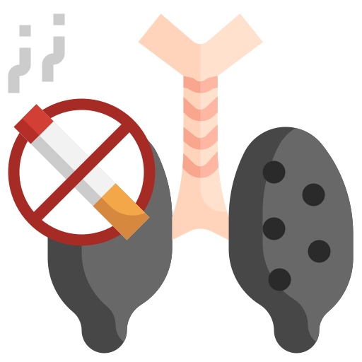 rak płuc Generic Flat ikona