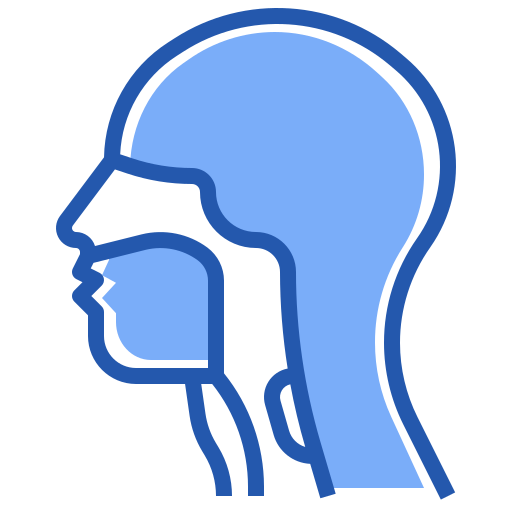 Throat cancer Generic Blue icon