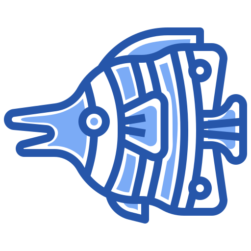 peixe borboleta Generic Blue Ícone