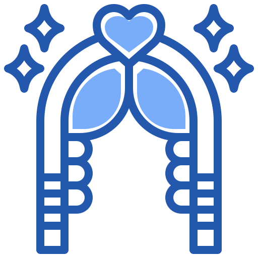 arco de boda Generic Blue icono