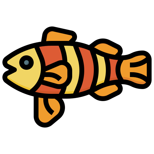 рыба-клоун Generic Outline Color иконка
