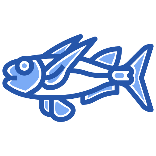 peixe voador Generic Blue Ícone